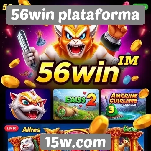 Opções de jogos disponíveis no site 56win